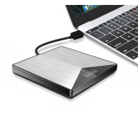 Zenwire Napęd Zewnętrzny DVD CD RW 2w1 USB 3.0 USB-C 3.1 SY881 - 1604628 - zdjęcie 7